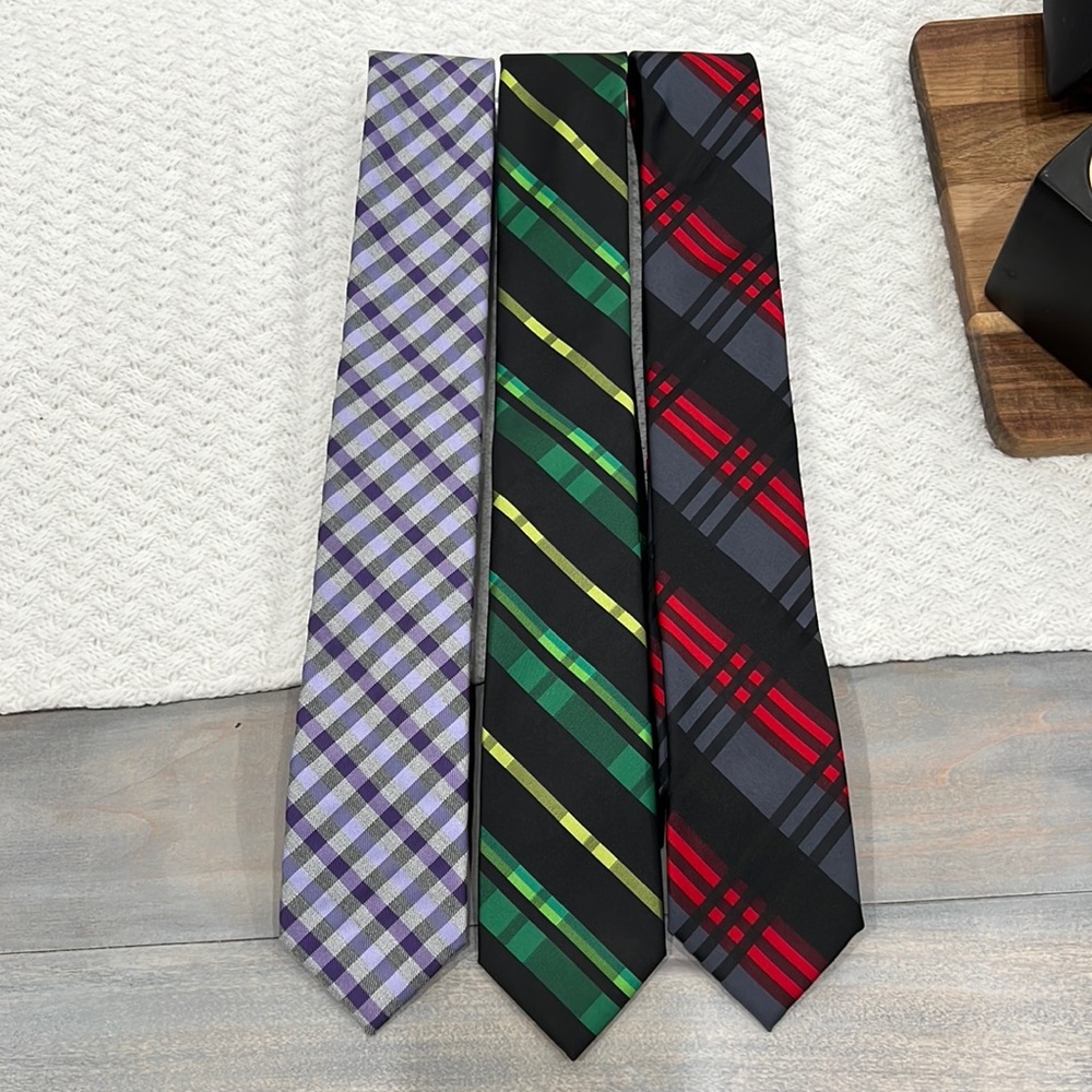 J. Ferrar Men’s Plaid Necktie Bundle